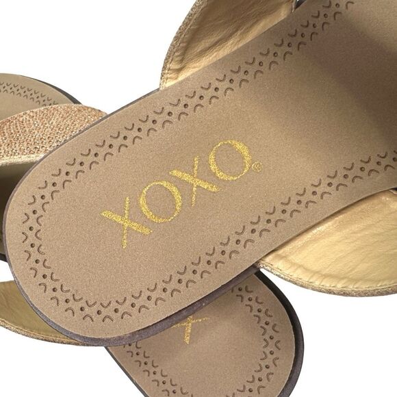XOXO Dorcie Sandals - Rose Gold Rhinestones - Size 7 - Picture 5 of 9